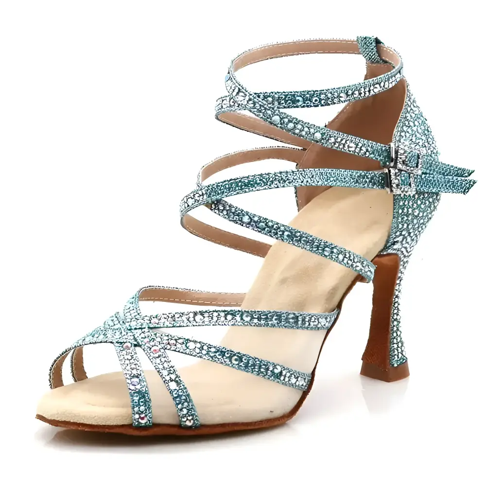 Chaussures de Danse Latine en Strass | Lady's Dance Shoes