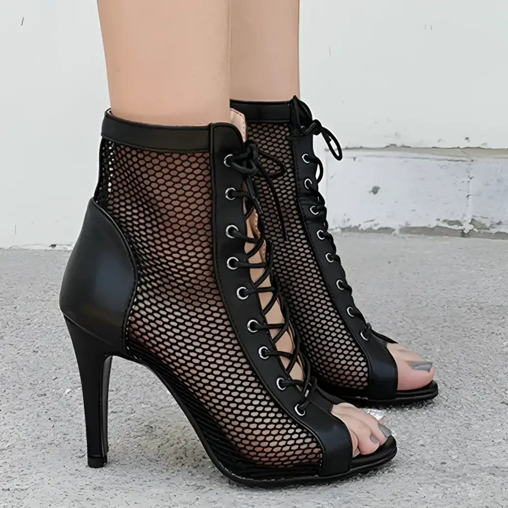 Bottines de Danse Latine Noires | Lady's Dance Shoes