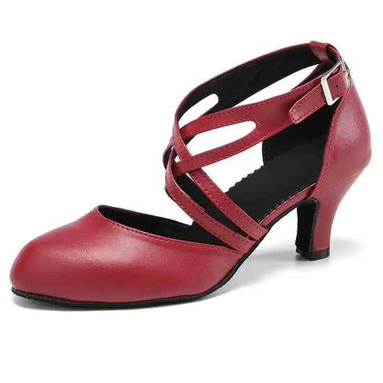 Chaussure de Danse Expérience Unique - Rouge - Talon 4cm /