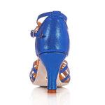 Chaussures de danse latine bleues -Royale | Lady's Dance Shoes
