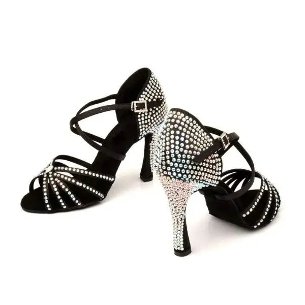 Chaussures de danse latine en strass - Bellissima
