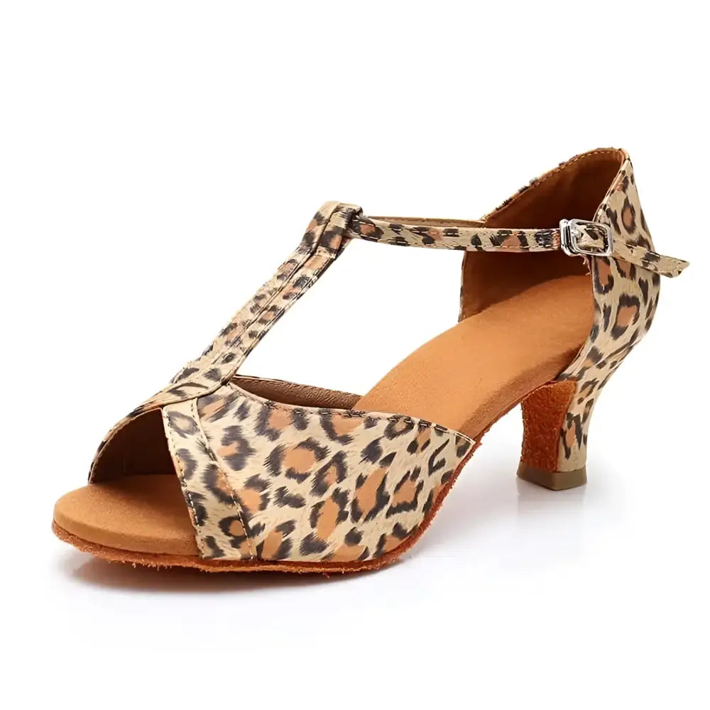 Generic Chaussures de danse latine en satin de soie pour femme avec Generic Chaussures de danse latine en satin de soie pour femme avec