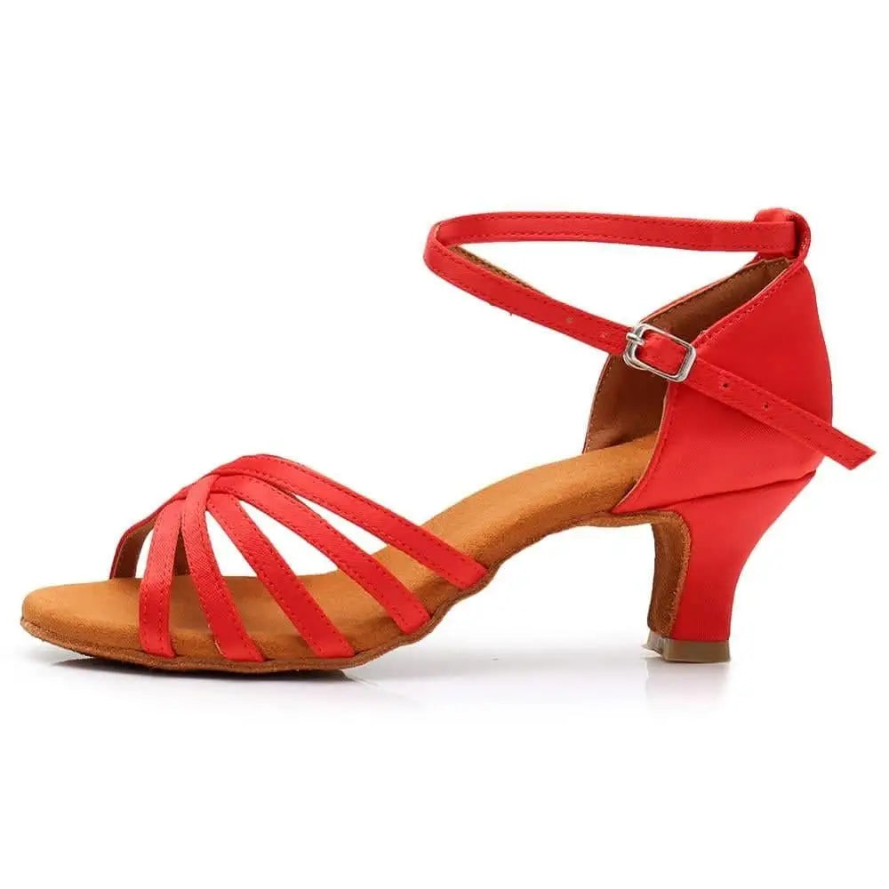 Chaussures de top danse rouge