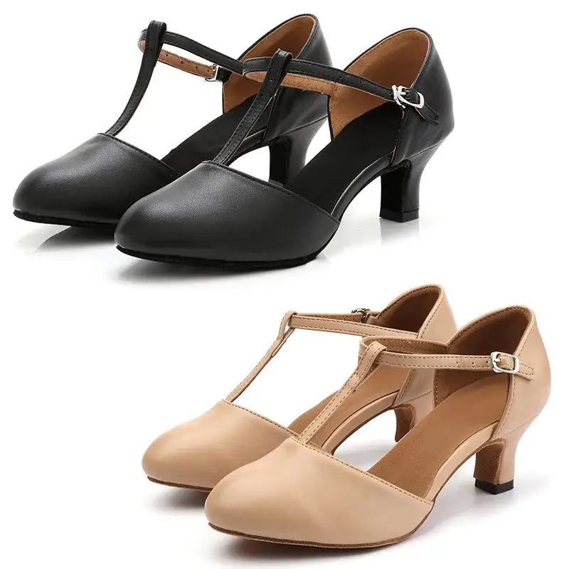 Chaussure de Danse bout fermé T-strap pour le Tango AUGUSTA