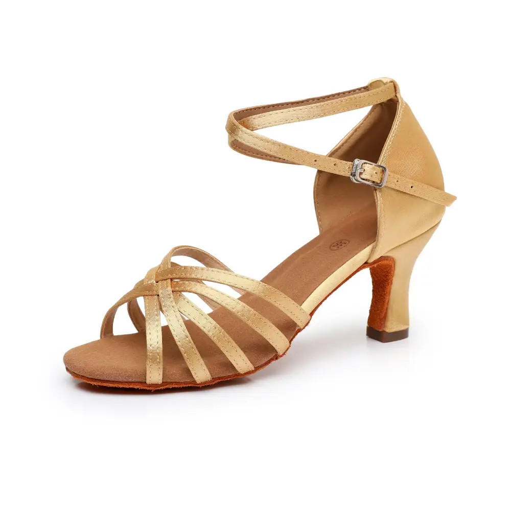 Chaussures de danse latine Beige EUGÉNIE | Lady’s dance