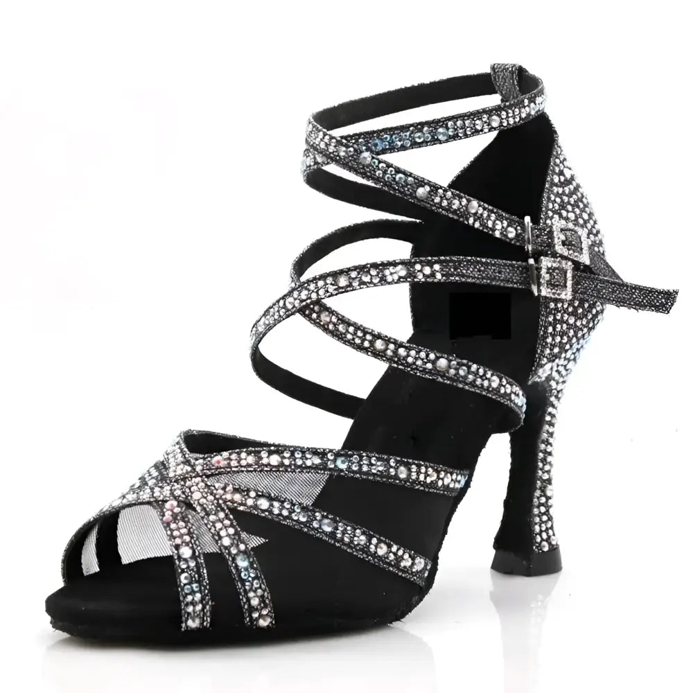 Chaussures de Danse Latine en Strass | Lady's Dance Shoes