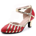 Chaussure de Danse Cuir Rouge | Lady's Dance Shoes