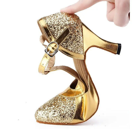 Chaussure de Danse Latine Pailletée | Lady's Dance Shoes