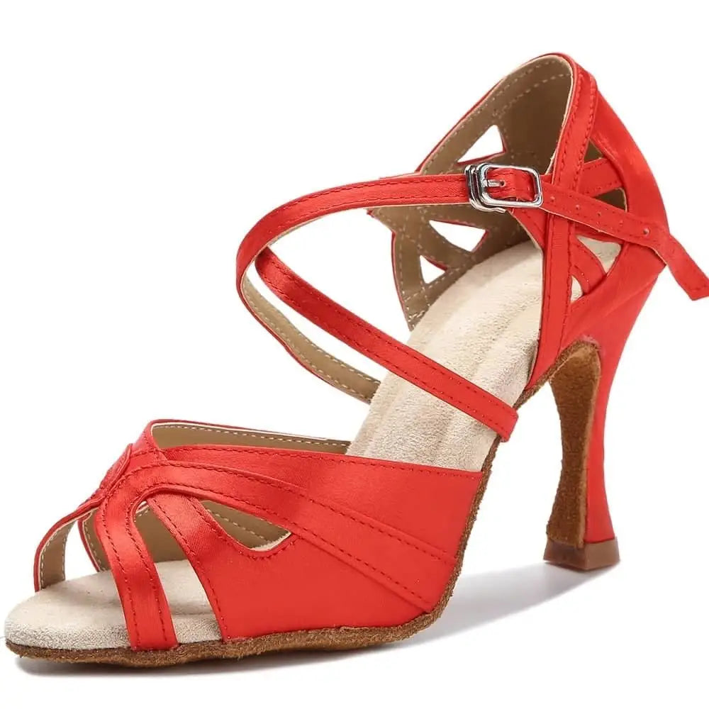 Chaussures de danse latine - Abricot | Lady's Dance Shoes