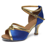 Chaussures de danse latine bleues - lumière | Lady's Dance Shoes