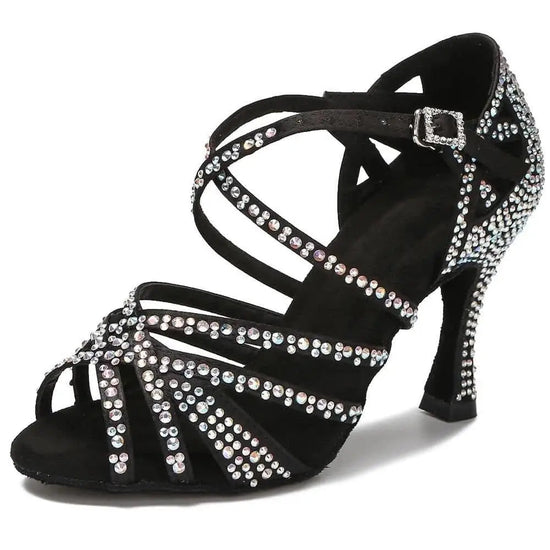 Chaussures de danse latine en strass - Bellissima | Lady's Dance Shoes