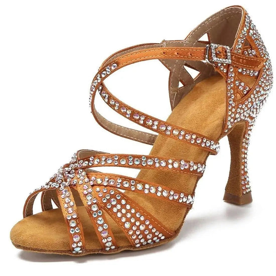 Chaussures de danse latine en strass - Bellissima | Lady's Dance Shoes