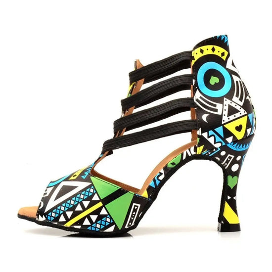 Chaussures de danse latine - Graphique | Lady's Dance Shoes