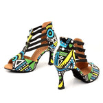Chaussures de danse latine - Graphique | Lady's Dance Shoes
