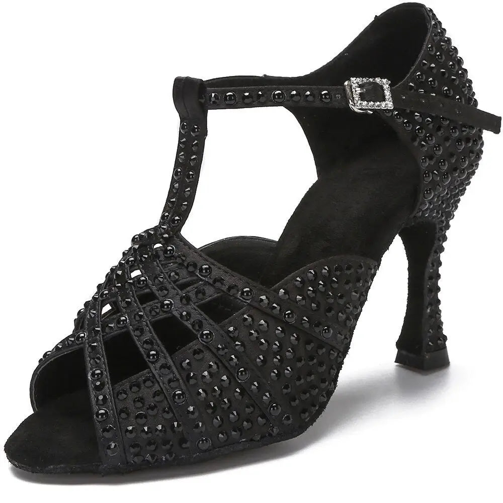 Chaussures de danse latine noires - Clinquante | Lady's Dance Shoes