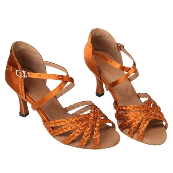 Chaussures de Danse Latine Tressées | Lady's Dance Shoes