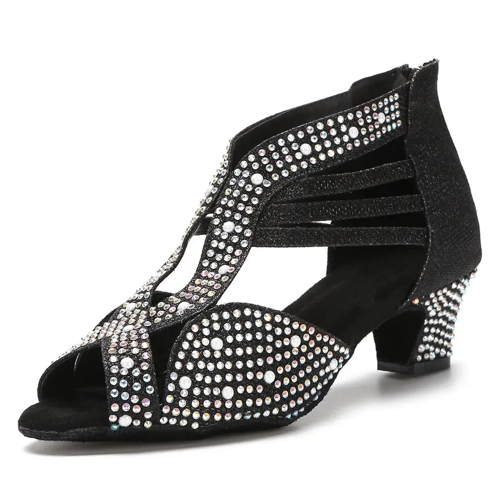 Chaussures de Danse Qualité & Confort - Noir - 5cm / 35