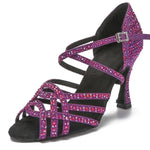 Sandales de danse latine violette - Lilas | Lady's Dance Shoes